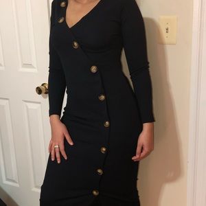 Buttons detail dress